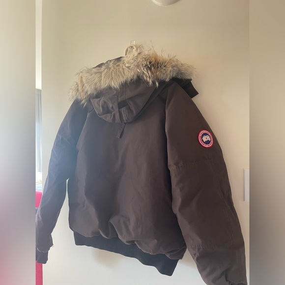 CHOCOLATE BROWN CANADA GOOSE BOMBER - Mens - Picture 6 of 6